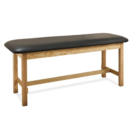 Flat Top, STR Line Treatment Table, Natural Finish, Black